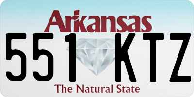 AR license plate 551KTZ