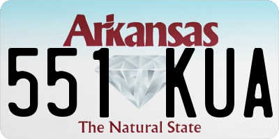 AR license plate 551KUA