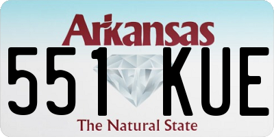 AR license plate 551KUE