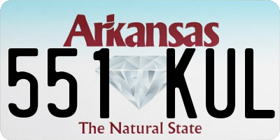 AR license plate 551KUL