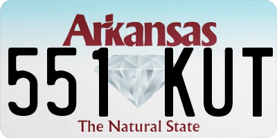 AR license plate 551KUT