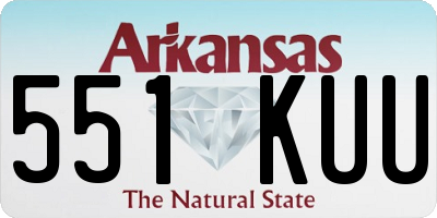 AR license plate 551KUU