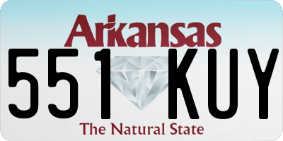 AR license plate 551KUY