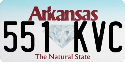 AR license plate 551KVC