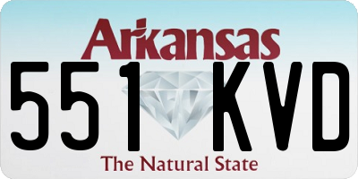 AR license plate 551KVD