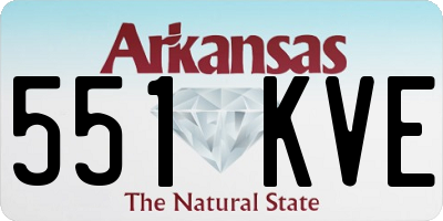 AR license plate 551KVE