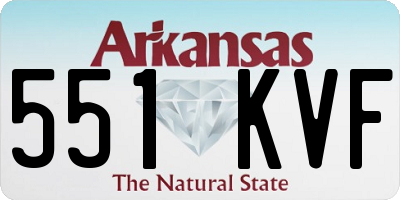 AR license plate 551KVF