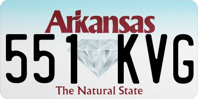 AR license plate 551KVG