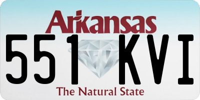 AR license plate 551KVI