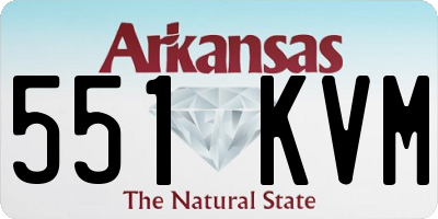 AR license plate 551KVM