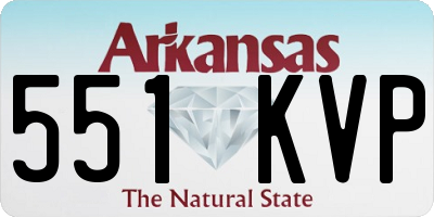 AR license plate 551KVP