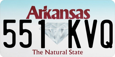 AR license plate 551KVQ
