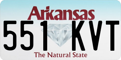 AR license plate 551KVT