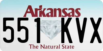 AR license plate 551KVX
