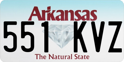 AR license plate 551KVZ