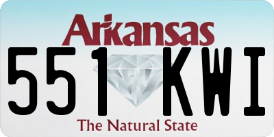 AR license plate 551KWI