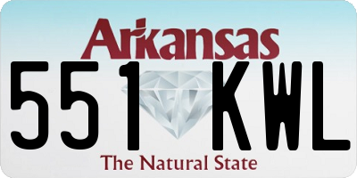 AR license plate 551KWL