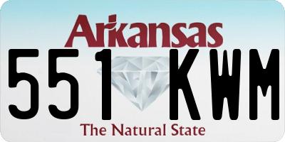 AR license plate 551KWM