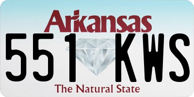 AR license plate 551KWS