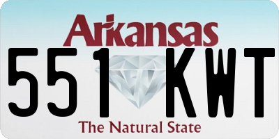AR license plate 551KWT
