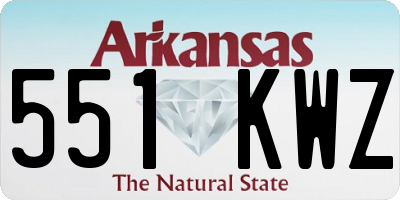 AR license plate 551KWZ