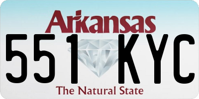 AR license plate 551KYC