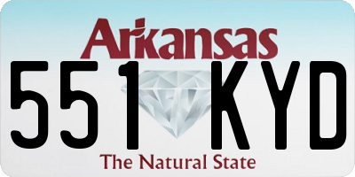 AR license plate 551KYD