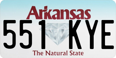 AR license plate 551KYE