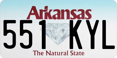 AR license plate 551KYL