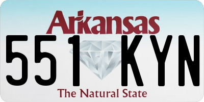 AR license plate 551KYN