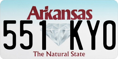 AR license plate 551KYO