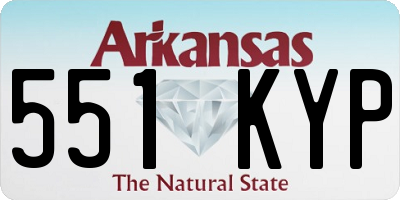 AR license plate 551KYP
