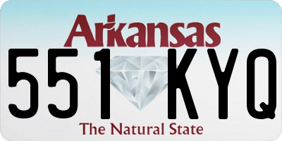 AR license plate 551KYQ