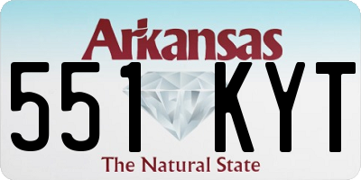 AR license plate 551KYT