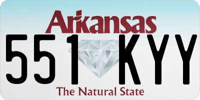 AR license plate 551KYY