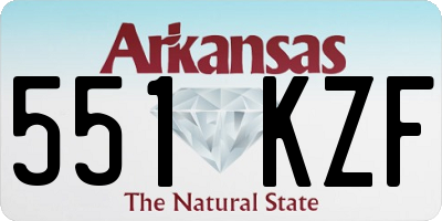 AR license plate 551KZF