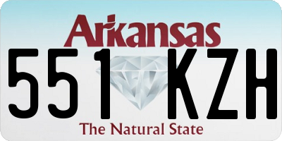 AR license plate 551KZH