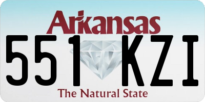AR license plate 551KZI