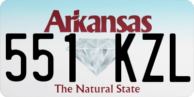 AR license plate 551KZL