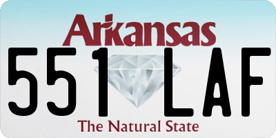 AR license plate 551LAF