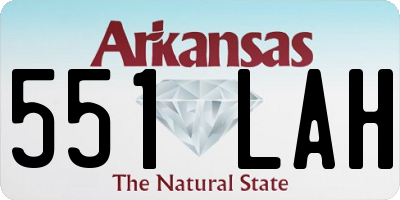 AR license plate 551LAH