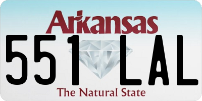 AR license plate 551LAL
