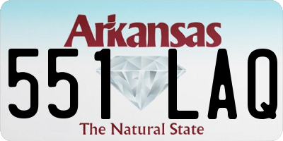 AR license plate 551LAQ