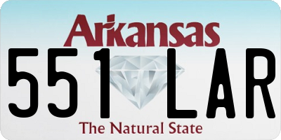 AR license plate 551LAR