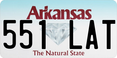 AR license plate 551LAT