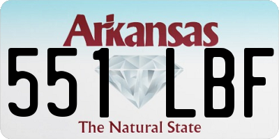 AR license plate 551LBF