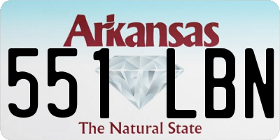 AR license plate 551LBN