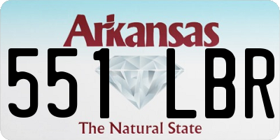 AR license plate 551LBR