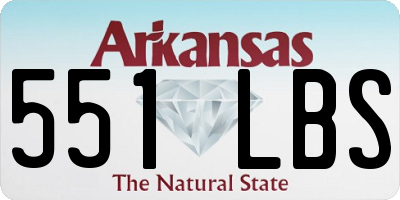 AR license plate 551LBS