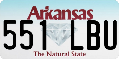 AR license plate 551LBU